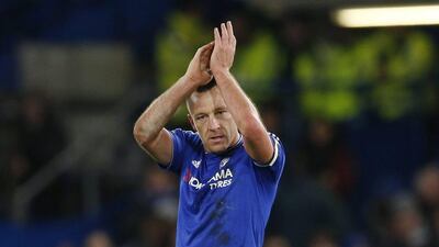 Chelsea’s John Terry applauds fans after the 3-3 draw against Everton on Saturday in the Premier League. John Sibley / Action Images / Reuters