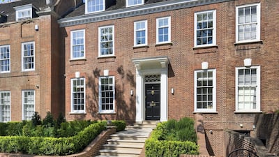 An exterior view of the seven bedroom family house. Courtesy Knight Frank