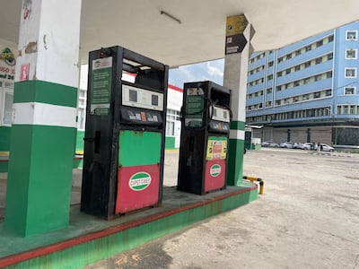 An empty petrol station in Havana. Sara Ruthven / The National
