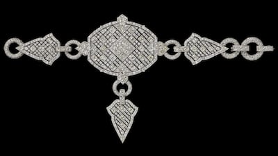 Bazuband upper arm bracelet, Cartier Paris for Cartier London, special order, 1922. The piece features platinum and old-cut diamonds. Photo: Cartier Collection