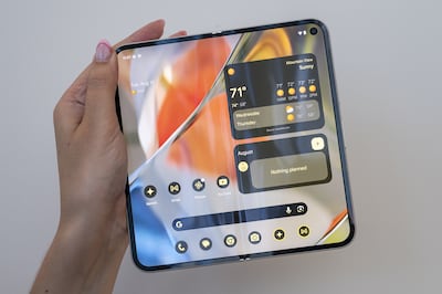Google's latest Pixel 9 Pro Fold smartphone. Bloomberg