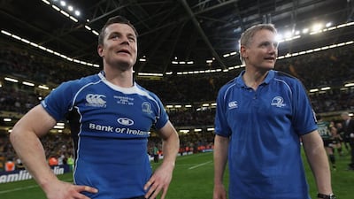 Brian O’Driscoll, left, is impressed with Joe Schmidt’s attention to detail. David Rogers / Getty Images