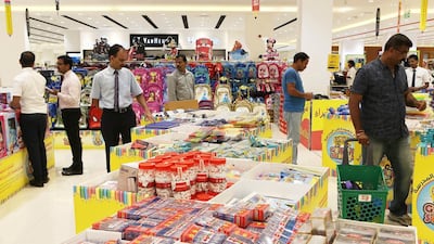 Shoppers look for back-to-school supplies for their children in Dubai, but the return to school or change from school to college or university can be a very stressful time for many pupils, particularly teenagers, education experts warn. Pawan Singh / The National