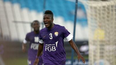 Al Ain's Asamoah Gyan scored 13 goals in 17 league appearances for Al Ain last season in the UAE. Mostafa Reda / Al Ittihad