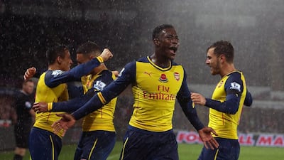 Right midfield: Danny Welbeck, Arsenal. Played a part in both of Arsenal’s goals in the hard-fought victory at Crystal Palace. His energy brought others a reward. (Photo: Geoff Caddick / AFP)