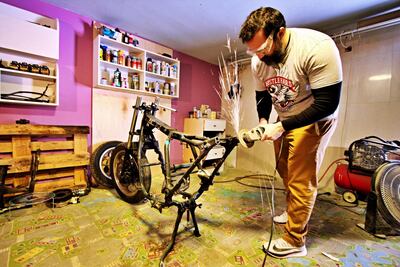 Nader Hammouqah runs a streetwear design business. Photo: Charlie Faulkner