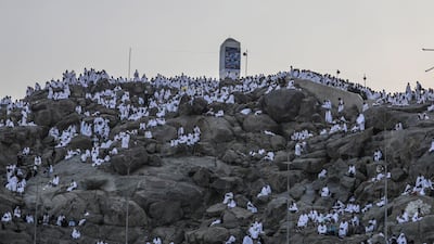 The hill is believed to be where the Prophet Mohammed gave his final sermon. EPA