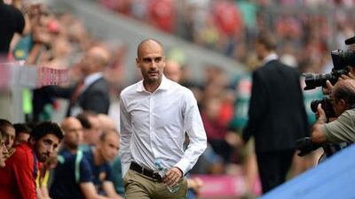 Pep Guardiola paid tribute to Barcelona after his former club were beaten by Bayern Munich. Andreas Gebert / EPA