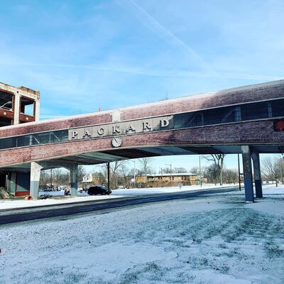 The Packard Connecting Bridge in Detroit. Arthur MacMillan / The National