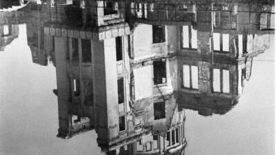 The Map. The A-Bomb Memorial Dome and Ohta River. 1960-65. Kikuji Kawada. Courtesy Kikuji Kawada / Open Eye Gallery