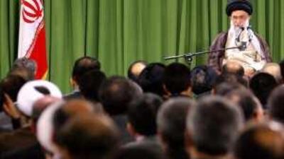Iran's supreme leader, Ayatollah Ali Khamenei, told MPs yesterday that the regime would not back down in the face of opposition protests.