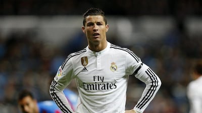 Cristiano Ronaldo shown during his side's win over Levante in La Liga last Sunday. Daniel Ochoa de Olza / AP / March 15, 2015
