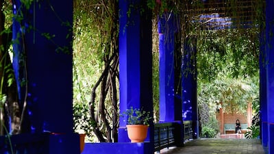 The Jardin Majorelle was saved by Yves Saint Laurent in the 1980s. Getty Images