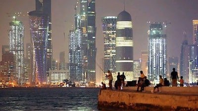 Restaurants on the manmade Pearl development in Qatar have seen their revenues hit hard by a ban on the sale of alcohol. Sean Gallup/Getty Images