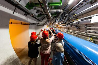 Cern's Large Hadron Collider sends particles smashing into each other at almost the speed of light. Getty Images