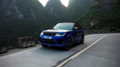The Range Rover Sport SVR won the Midsize Performance SUV award. Courtesy Land Rover