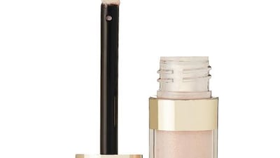 “It’s a lip balm, but I use it on eyebrows and on my cheekbones as a little bit of highlight.” By Terry Rose Baume de Rose. Courtesy Net-a-porter