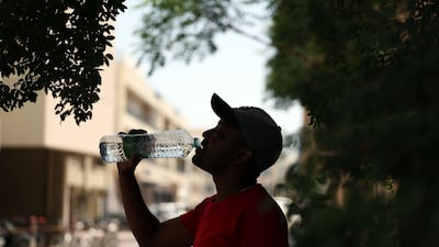 The public have been urged to stay hydrated to help beat the heat. Chris Whiteoak / The National