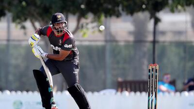 Adnan Mufti played a cameo of 15 before getting out against Ireland. Pawan Singh / The National