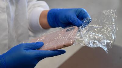 The global PPE market including masks, gowns and gloves is expected to reach $93 billion in 2027. AFP