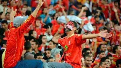 The Ahlawy were not among the 20,000 fans present at the stadium in Alexandria when Al Ahly drew with Esperance on Sunday. Khaled Desouki / AFP
