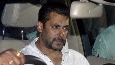Bollywood actor Salman Khan leaves a court in Mumbai. (Shailesh Andrade / Reuters)