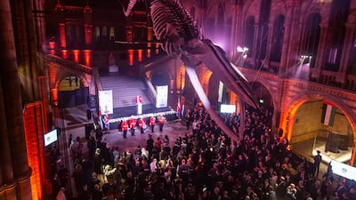 UAE National Day celebrations at the Natural History Museum in London. Photo: UAE Embassy