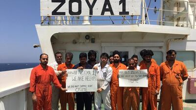 Crew on board Zoya 1 have been allowed to leave the stranded vessel after a financial dispute over unpaid salaries was resolved.