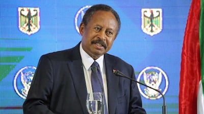 Sudanese Prime Minister Abdalla Hamdok visisted Germany in February as he sought international assistance for his country during its transition from the authoritarian rule of Omar Al Bashir. AFP