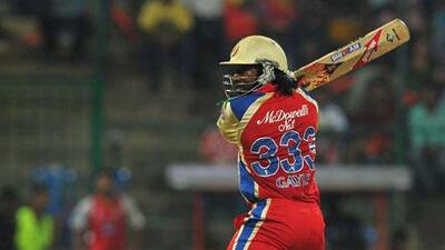 Chris Gayle has scored 407 runs in the Indian Premier League so far this season.