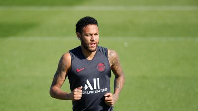 Neymar during training. Reuters