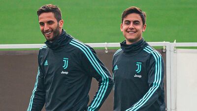 Rodrigo Bentancur, left, and Paulo Dybalao. AFP