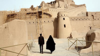 The Unesco World Heritage Site citadel Arg-e Bam in Kerman province, south-east Iran.
