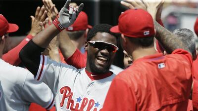 Speedy centre-fielder and lead-off man Odubel Herrera is getting on base at a brilliant .440 rate. Carlos Osorio / AP Photo