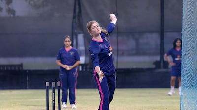 Michelle Botha. UAE women's team training ahead of the T20 World Cup Asia qualifier. ICC Academy. Sports City, Dubai. Chris Whiteoak / The National