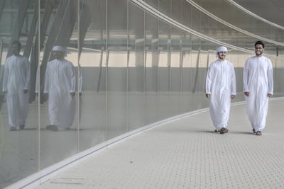 Almost 3,000 university students took part in a survey for the Mohamed bin Zayed Majlis. Vidhyaa for The National