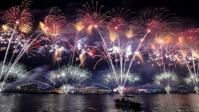 Yas Bay Waterfront had a dazzling display