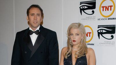 Lisa Marie Presley was also married to actor Nicolas Cage. AFP