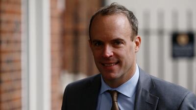 Britain's Foreign Secretary Dominic Raab announced restrictions on arms sales to Turkey. Reuters