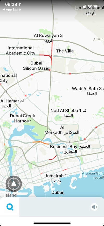 The Waze app gives drivers real-time information about road conditions, but navigational apps have been criticised for distributing traffic in a way not supported by a city's infrastructure. Courtesy Waze