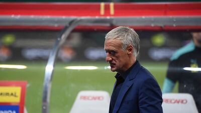 France's head coach Didier Deschamps after the match. AFP