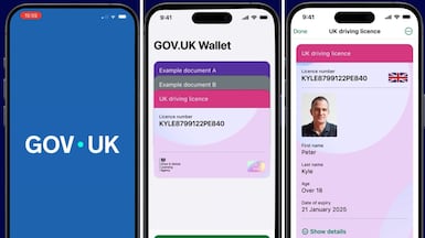 A demonstration of the GOV.UK Wallet digital ID system. Photo: Department for Science, Innovation and Technology