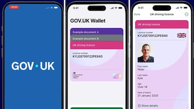 A demonstration of the GOV.UK Wallet digital ID system. Photo: Department for Science, Innovation and Technology