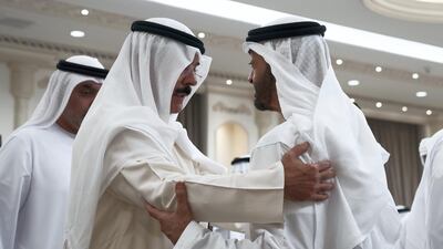 Sheikh Mohammad Khalid Al Sabah offers condolences to Sheikh Mohamed.