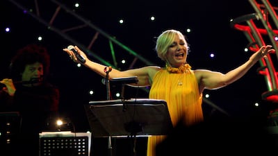 Iranian singer Googoosh, real name Faegheh Atashin, will perform at the Jubilee Stage on March 17.