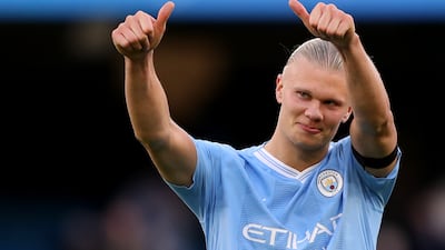 Erling Haaland is fit again after nearly two months out. Getty Images