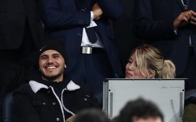 Mauro Icardi alongside wife Wanda Nara. The Inter Milan striker is currently recuperating from a knee problem, but was stripped of the captaincy by manager Luciano Spalletti. Reuters
