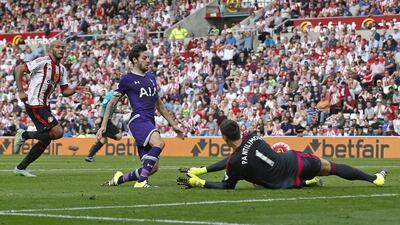 Ryan Mason had enough pace even in the 82nd minute to score the winner for Tottenham. Andrew Yates / Reuters