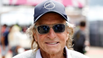 Actor Michael Douglas before the race. Reuters