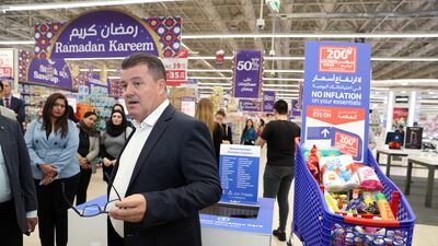 Christophe Orcet, head of commercial and operations for Carrefour UAE, at the store.